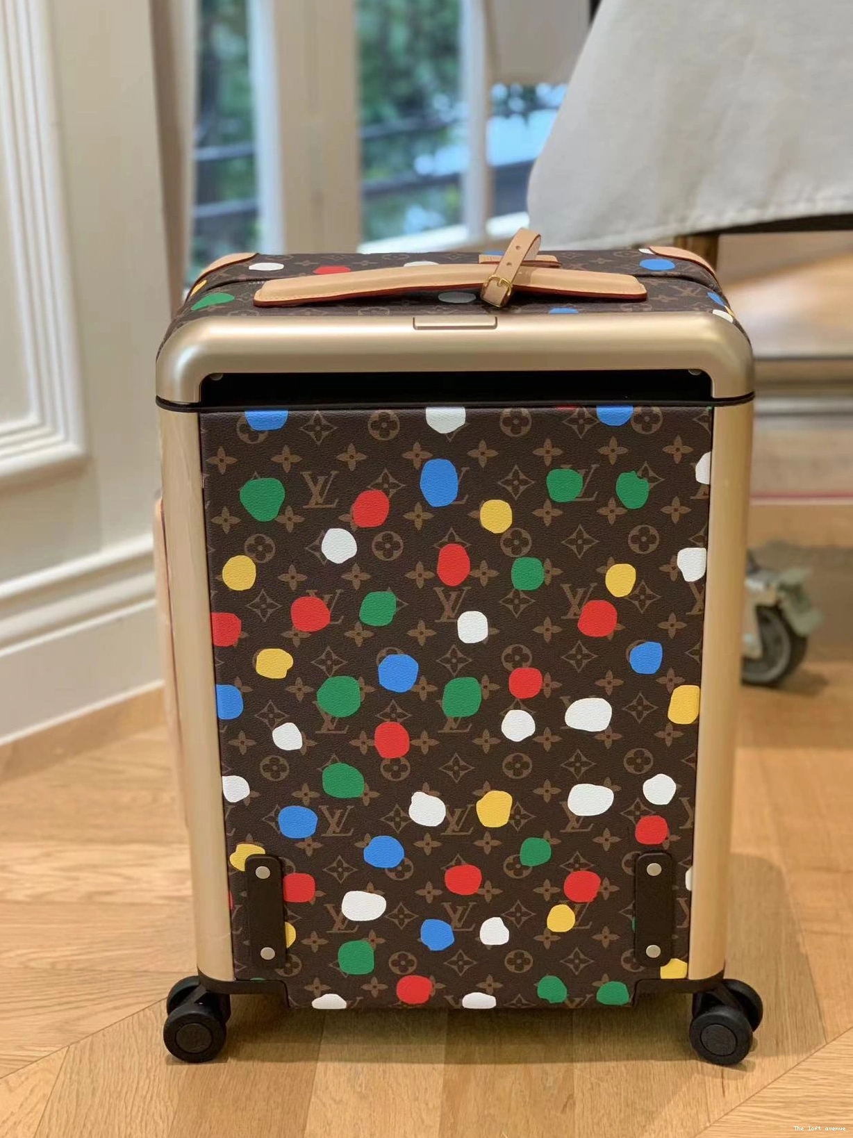 YAYOI CABIN 55 HORIZON 37L POLKADOT SUITCASE CUSTOM 0819
